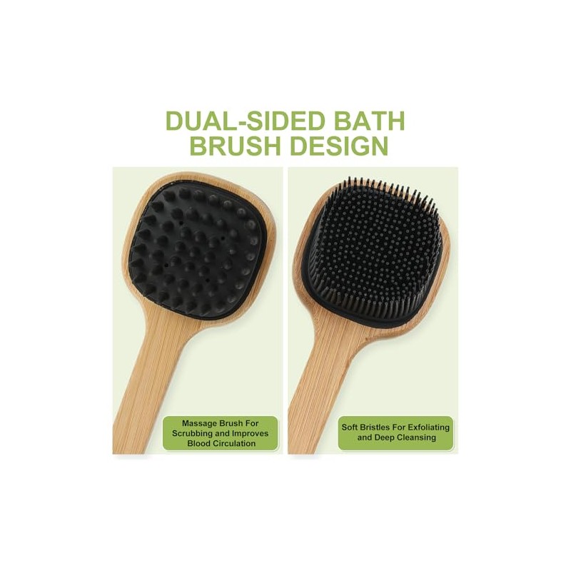Silicone Back Scrubber for Shower, Stocking Stuffers for Men, Silicone