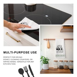 TopXmai ,Love is Staying Together Camper Kitchen Towels, Camper Gifts for Women Men, Camping Tea Dish Towels for Kitchen Decor, Gifts for Camping Lovers Hand Towels for Bathroom, 16x24 Inch