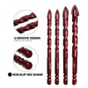 FEWELL Masonry Drill Bits 10 Pcs, Concrete Drill Bit Set