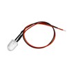 uxcell 10Pcs 10mm Pre Wired LED, White DC12V Clear Lens,