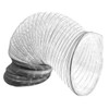 Clear 10" Flexible Duct. Wire reinforced 25ft per section