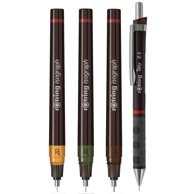 rOtring Isograph Junior Set 3x Technical Pens | 0.20mm, 0.30mm,