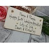 MadeAt94 Nana and Grandad 50th Golden Wedding Anniversary Gift Wooden
