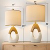 OYEARS 22” Boho Table Lamps for Bedroom Living Room Upgraded