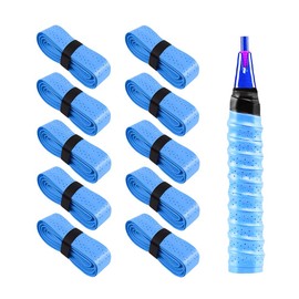 Hantox Grip Tape for Racket Keel Design Grip Anti-Slip Shock Absorption Porous Breathable Grip Replacement for Bat Golf Badminton Moist Grip Pack of 10
