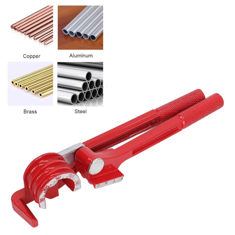 Mini Pipe Bender Aluminum Alloy Red 3 in 1 6mm