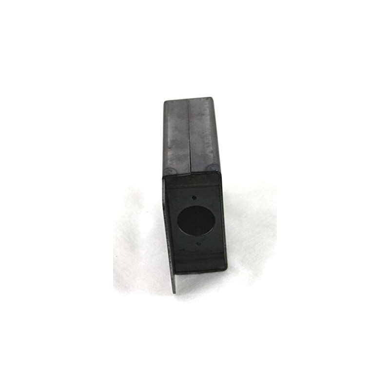 Gate Lockbox Single Hole Weldable Steel 3 1/2" x 4