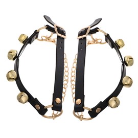 Ciieeo Unique Christmas Ornaments 2 Pack Shoes Bells Large Jingle Bells for Christmas Celebrations Festive Decor for Home