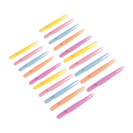 Tofficu Multi-Functional Tweezers Set 100pcs Precision Eyebrow Tweezers Eyelash and Crafting for Eyebrow Shaping and Beauty Care