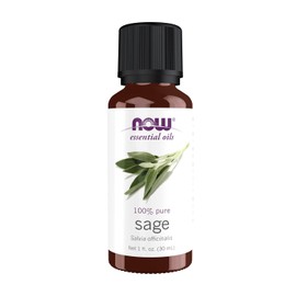 NOW Essential Oils, Sage Oil, Normalizing Aromatherapy Scent, Steam Distilled, 100 Pure, Vegan, 1-Ounce                                               