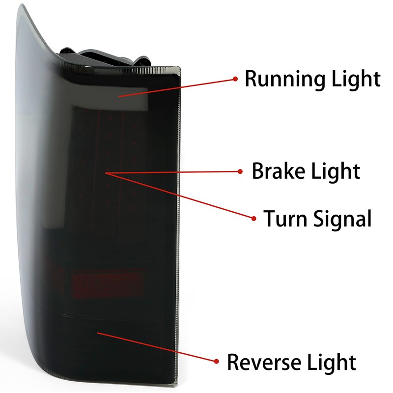 HECASA LED Tail Light Compatible with 2004-2015 Nissan Titan LED
