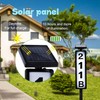 Solar Address Sign,Solar House Numbers for Outside, Lighted Address Plaque
