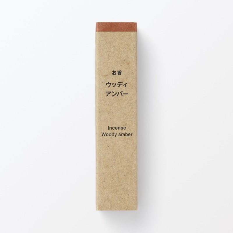 MUJI 無印良品 Incense - Woody Amber, 12 Sticks, Stick Type
