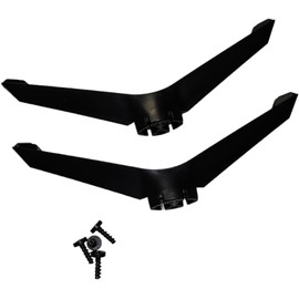 Generic OEM Part - TV Base Stand Legs Compatible with VIZIO 24"" Base Tabletop TVs Stand for Models D24f-J09 (D24fJ09) Screws Included, black, D24H-J09 (D24HJ09)