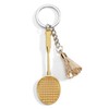 OBEISN Badminton Keyring, Metal Keyring, Unique Gifts For Friendship, Keychain,
