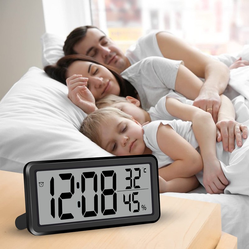 SZELAM 5.6 Inch LCD Digital Alarm Clock with Large Number