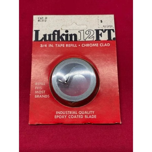 LUFKIN RC312 CHROME CLAD TAPE REFILL 12' X 3/4" IN