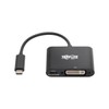 Tripp Lite USB C to DVI Adapter Converter w/PD Charging