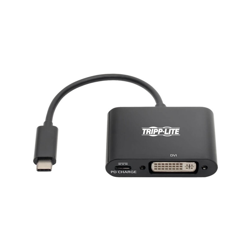 Tripp Lite USB C to DVI Adapter Converter w/PD Charging
