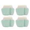 4Pcs Sink Sponge Holder PP 2 Layer Adjustable Strap Soap