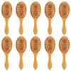 Molain 10 cepillos de pelo de bambú, cepillo de paleta