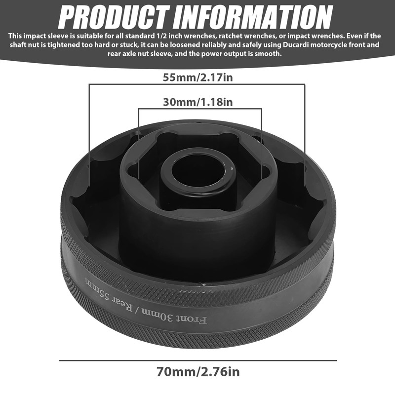 VEGOATY Ducati Motorcycle Axle Nut Front + Rear Axle Tool