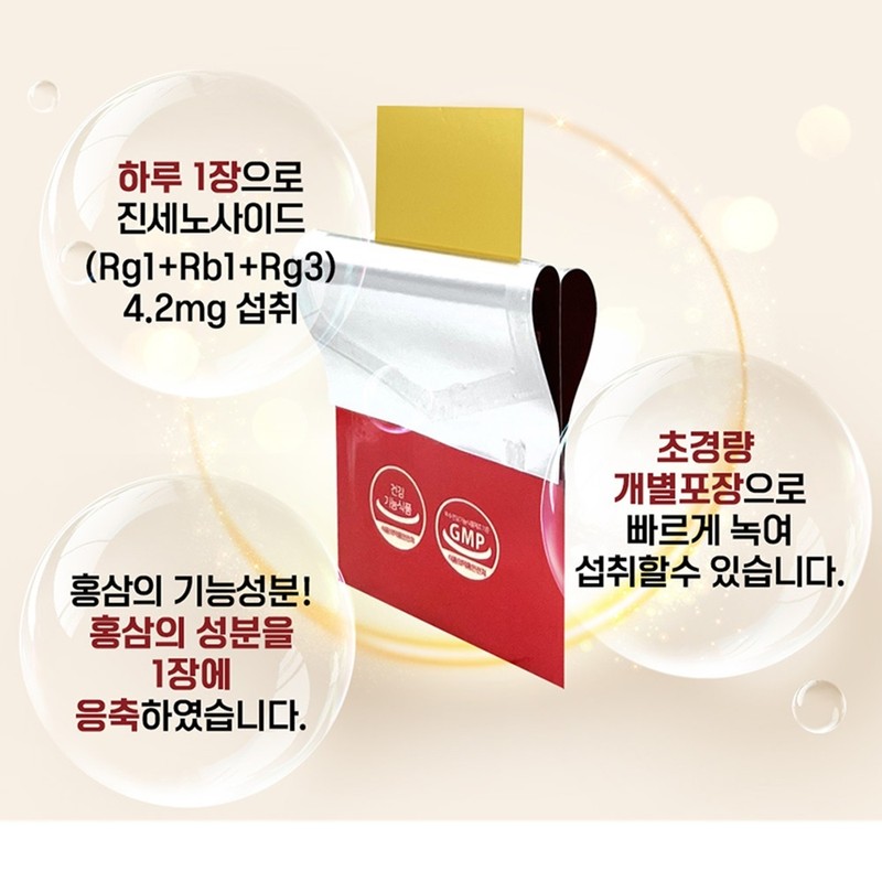 Red Ginseng Film Middle School Student Red Ginseng Ginsenoside 20
