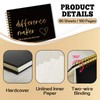YAZMEEN Difference Maker Black Gold Spiral Notebook（160 Pages） Difference Maker