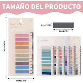 Pestañas De índice Adhesivas, 1200 Marcadores De Página, Pestañas De Indice Adhesivas De Colores Para Lectura De Libros Cuadernos Carpetas De Archivos (60 Colores)