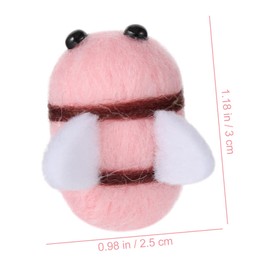 DOITOOL 20PCS Wool Felt Bee Craft Supplies for Clothing Decoration Lightweight Adorable Accessories Safe and Materials for Party Decoration