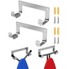 MUSVOH 2PC Ironing Board Hanger Wall Mount Stainless Steel, Y