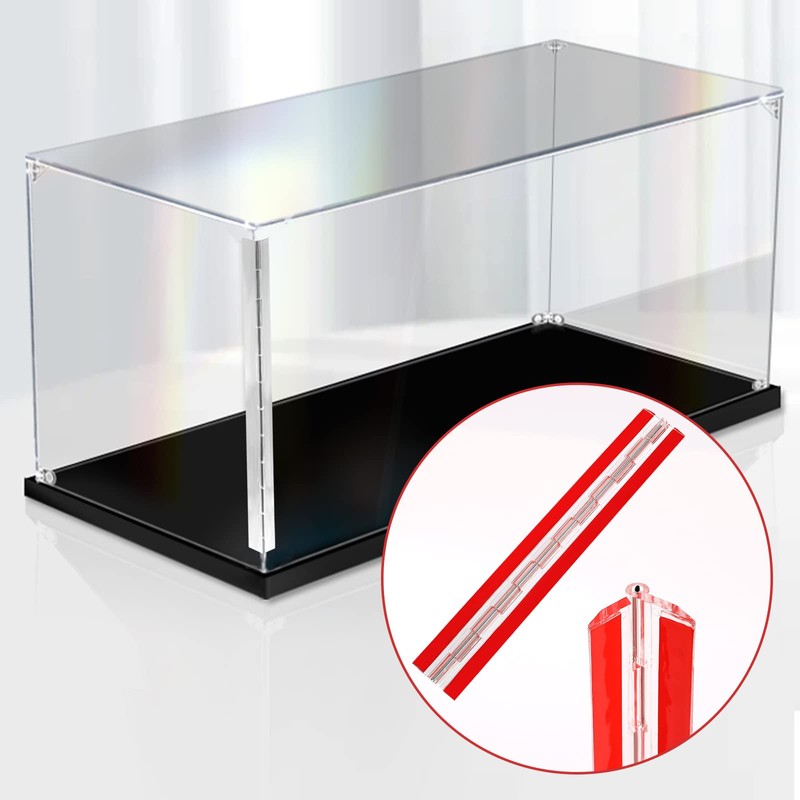 Self-Adhesive Acrylic Hinge Plastic Hinges Clear Continuous Piano Hinge 12