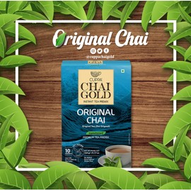 Cuppa Chai Gold Original Chai | Sweetened Version | Pack of 1 (10 Count)