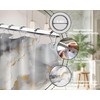 Sonbraux Marble Shower Curtains for Bathroom Grey and Gold Abstract
