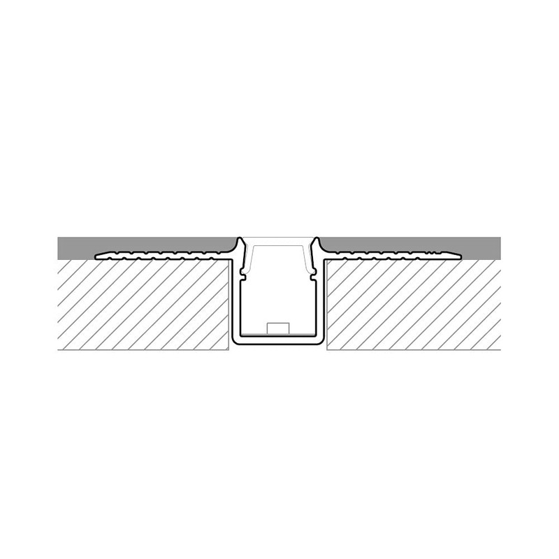 1m Plater-in LED Profile C3T for Ceiling and Drywall, Opal