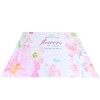 Summer Floral Pattern Shower Curtain with Hook Bathroom Curtain for