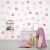 10 Sheets Daisy Wall Stickers for Bedroom Living Room Girls