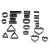 20PCS Leather Die Cutter Round Quadrate Hearts Leather Cutting Dies