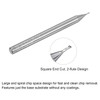 sourcing map Square Nose End Mill, 0.6mm Solid Carbide Long
