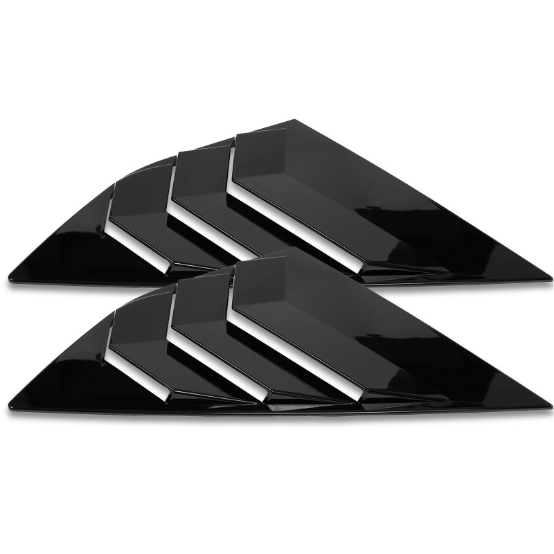 Xukey 2pcs Rear Window Louvers Side Vent Trim For Ford