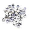 BinifiMux 40Pcs M4 x 0.7mm Stainless Steel Self-Lock Nylon Inserted