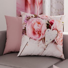 PETTI Artigiani Italiani - Pair of Microfibre Cushion Covers, 50 x 50 cm, Decorative Cushions for Bedroom, Sofa, Living Room, Set of 2 Cushion Covers, Country Chic, 100% Made in Italy