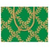 Caspari Acanthus Trellis Small Gift Bag in Green - 1