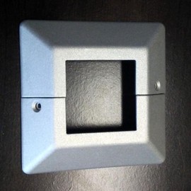 Lot of 6 Two Piece Aluminum Post Base Cover- Low Profile for 2" Post (Mill - Unpainted)