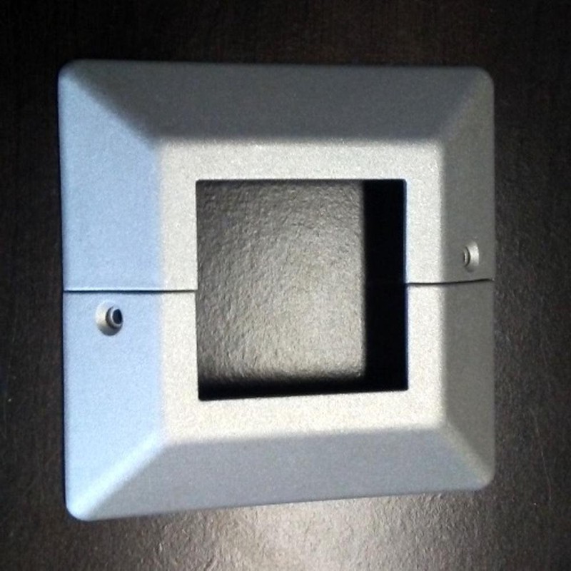 Lot of 6 Two Piece Aluminum Post Base Cover- Low