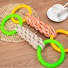 PetJoyHaven Dog Tug Toy - Rubber Rings & Cotton-Linen Rope