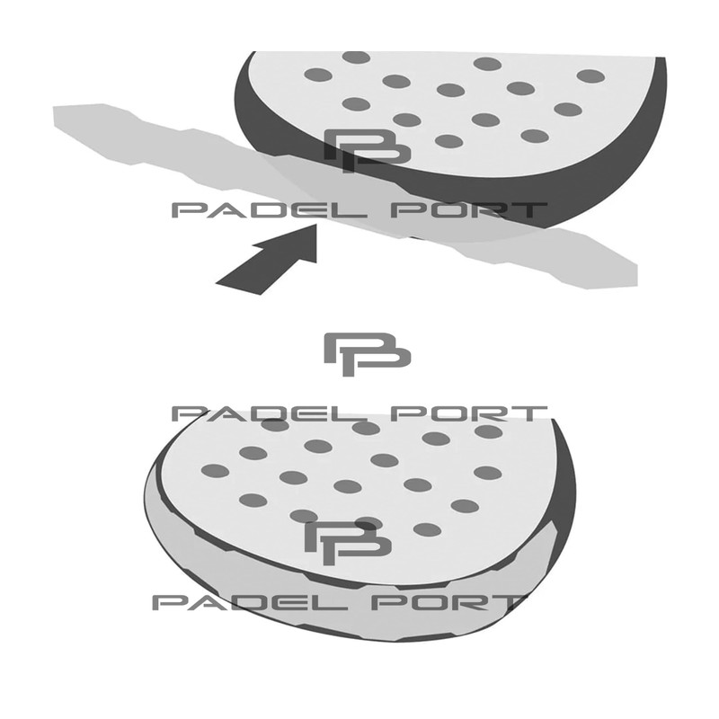 Genérico Protector para Pala Padel Transparente Rugoso 50 Mm