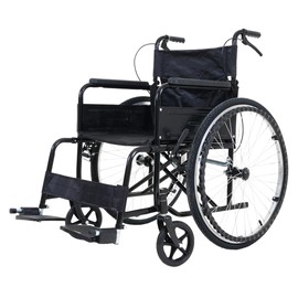Gambimedic Silla De Ruedas Llanta Neumatica De Aire Todoterreno Acero Plegable Portatil Descansapies