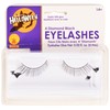 Rubies Black and 4 Diamonds Eyelashes and Adhesive, Multicolor