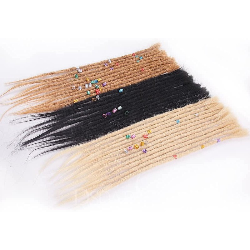 100% Real Hair Dreadlock Extensions 20 Inch 5 Strands/Pack Handmade